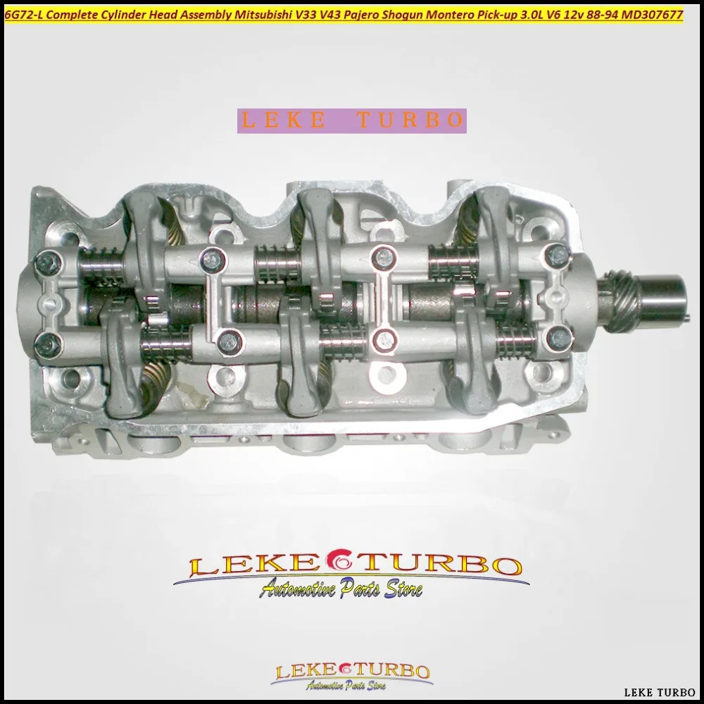 6G72 Complete Cylinder Head Assembly ASSY For Mitsubishi V33 V43 Pajero Shogun Montero Pick-up 3.0L V6 12v 1988-94 MD307677  (1)