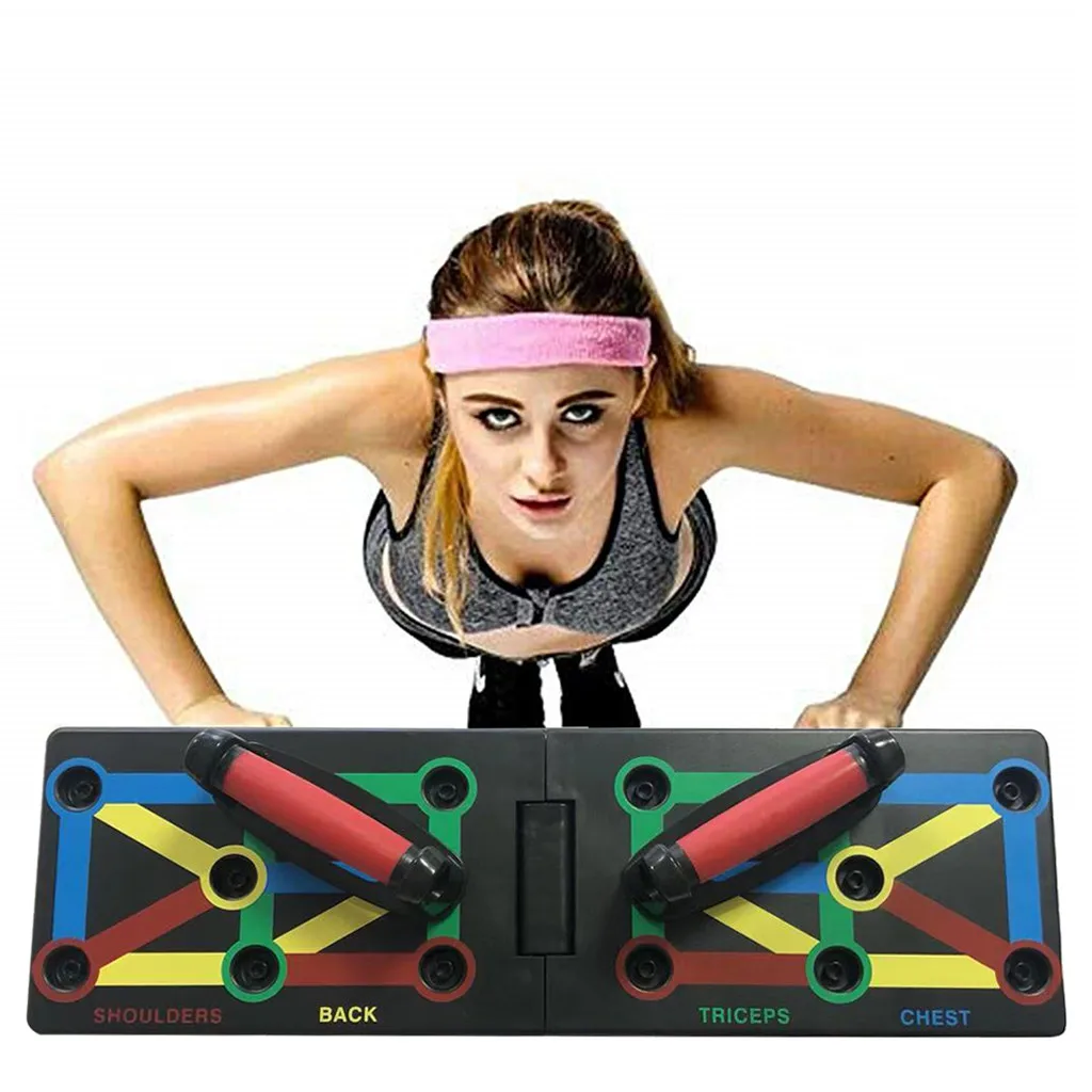 

New Style Upgrade 12 in 1 Push Up Rack Foldable Board Train Fitness Support Board Exercise Stands Fitness Equipment essential