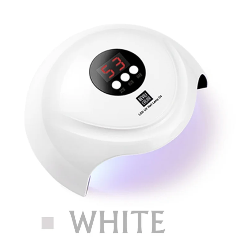 White 1 шт. УФ-лампа для маникюра светодиодный Сушилка для ногтей лампа для загара отверждения всех гель-лаков Сушка УФ-гель USB умный выбор времени инструменты для дизайна ногтей - Цвет: White