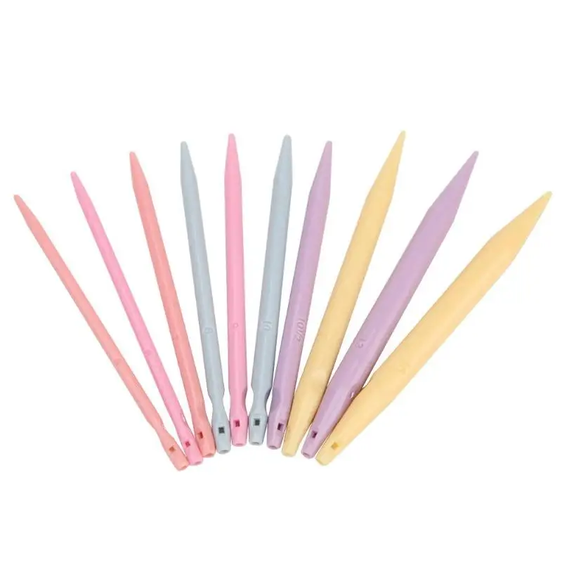 10 Pairs Aluminum Change Head Circular Knitting Needle Crochet Hooks Set