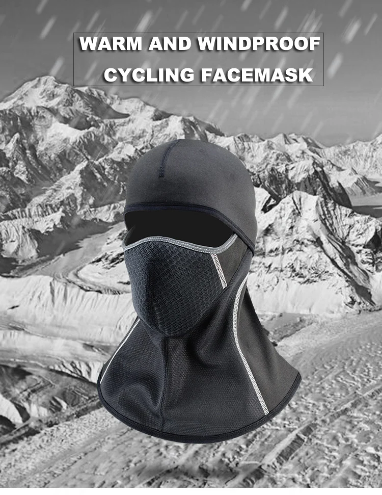 Зимняя новая мотоциклетная Балаклава, флисовая маска для лица, Ветрозащитная маска для катания на лыжах, велосипеде, маска для мотошлема