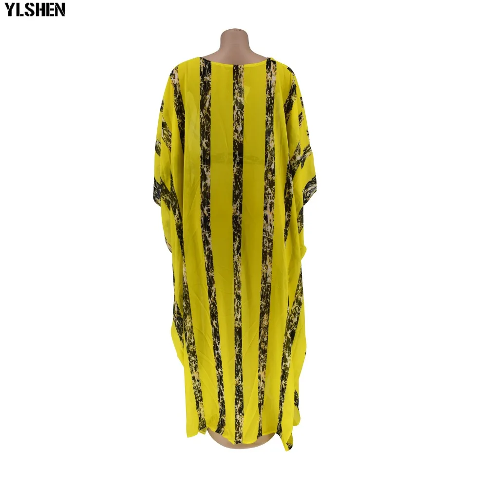 2019 африканские платья для женщин Дашики в полоску африканская одежда халат Bazin Boubou Africain взрослая традиционная Анкара Африка платье