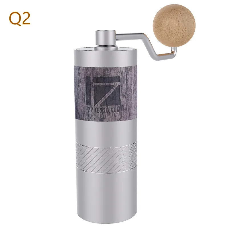 US $105.60 New 1zpresso Q2 Portable Coffee Grinder Mini Aluminum Alloy Hand Manual Coffee Bean Burr Grinders Mill Kitchen Tool Grinders