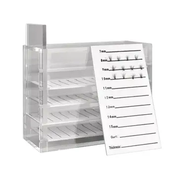 

Eyelash Display Board Storage Box Transparent Multi Layers Display Stand For Makeup Tool Storage Shelf