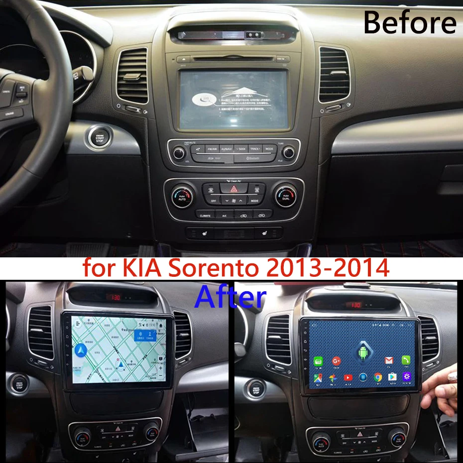 9 дюймов 2.5D ips HD экран 4G Lte все Netcom Android 8,0 2G ram 32G rom Navi с BT USB wifi SWC для KIA Sorento 2013