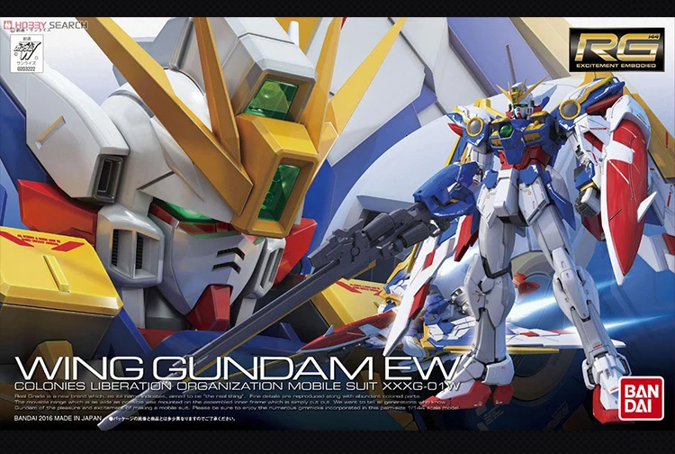 BANDAI RG 1/144 XXXG-01W крыло Гандам EW KA металлическая окраска экшн-игрушки Фигурки Сборная модель очень популярный подарок