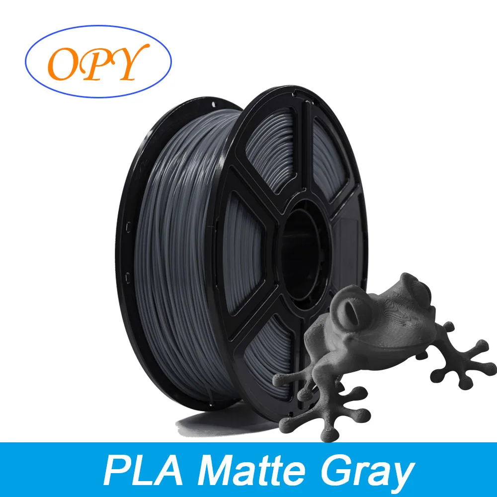 

Matte Pla Filament 3D Printer 1.75Mm 1Kg Plastic Thread 10M 100G Sample Black Gray White Grey