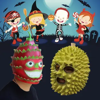 

Durian Mask Novelty Latex Funny Fruit Mask Adults Cosplay Mask for Halloween Costume Party