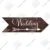 Putuo Decor Wedding Arrow Wooden Sign Wood Plaque Welcome Guide Board for Marry Wedding Scene Sweet Love Hanging Irregular Sign 24
