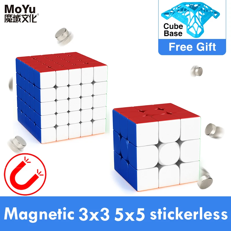 Newest Moyu Meilong M magnetic 2x2x2 3x3x3 4x4x4 5x5x5 speed magic cube magnet puzzle 2x2 3x3 cubo magico 4x4 5x5 M kids gift 15