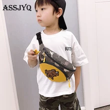 Детская поясная сумка для девочек и мальчиков, модная поясная сумка с рисунком динозавра, нагрудная сумка для детей, поясная сумка для денег, сумка на молнии для малышей