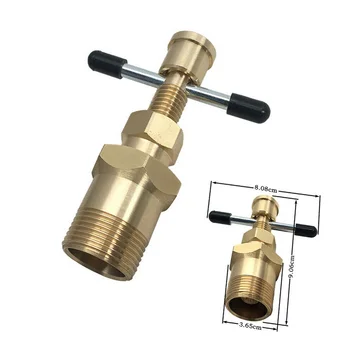 

1pc Car Repair Olive Oil Extractor 9.06x8.08x3.65cm Fit 15mm 22mm DIY Gold Solid Brass Plumbing Pipe Fitting Tool Practical