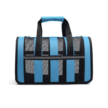 

Breathable Puppy Cat Handbag Reflective Stripe Pet Carrier Bags for Small Dogs Travel Bag Portable Blue Pink Green Pet Carrier