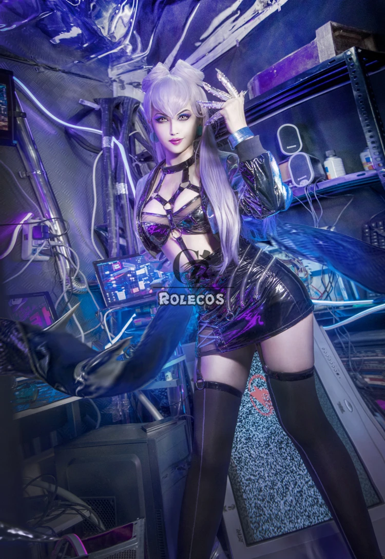 Rolecos Game Lol Kda Cosplay Costume Evelynn Women Sexy All Out Halloween Bra Skirt Full Set -Zentai shop online H4319bd1b1f464ee5956bacf26c9cb400Z.jpg