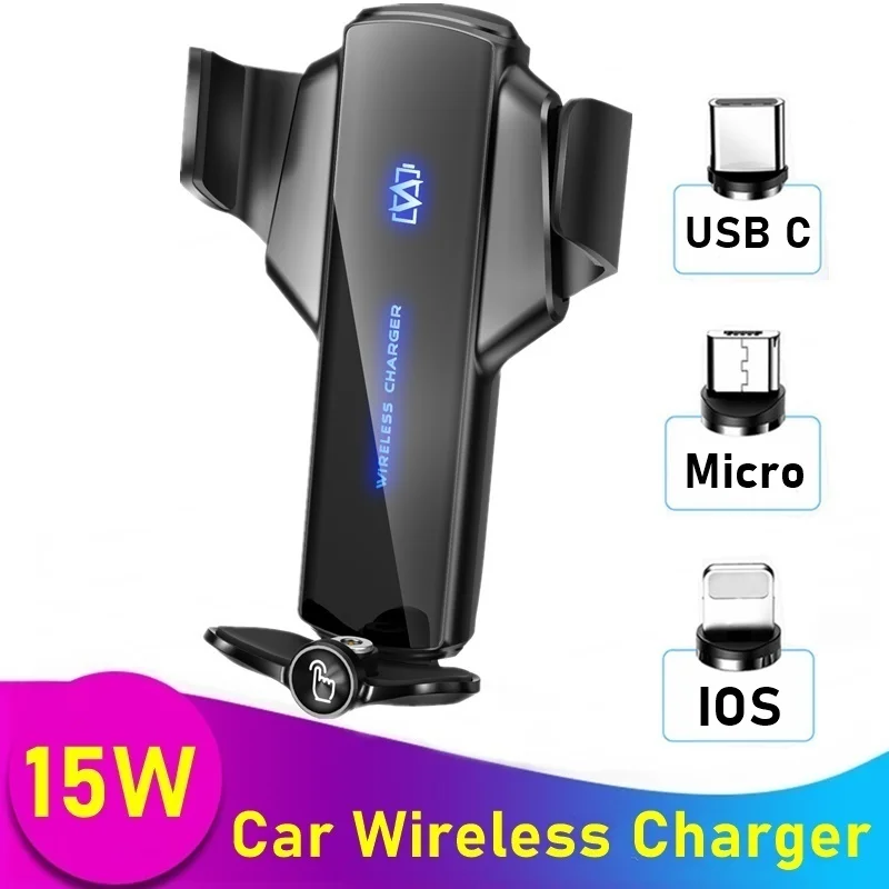 

Tongdaytech 15W Magnetic Car Fast Wireless Charger for iPhone 7 8 XS 11 12 Pro Max Carregador Sem Fio For Samsung S10 S9 S8 Plus