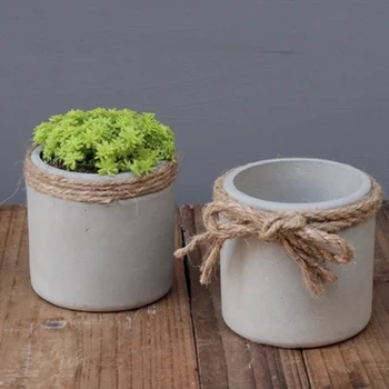 

Diy Craft Round Shape Flowerpot Silicone Mold for Desktop Cement Pot Molds Concrete Cactus Planting Mould