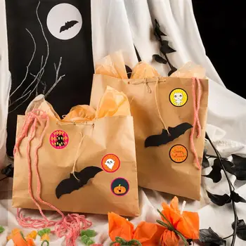 

50 Sheets/600pcs Halloween Stickers Decorative Baking Packing Seal Stickers