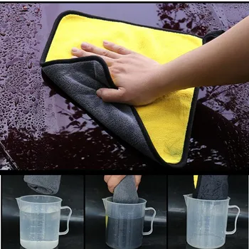 

1pcs 30x30/40/60CM Car Wash Microfiber Towel Car Cleaning Drying Cloth Hemming Car Care Cloth Detailing Car Wash Towels