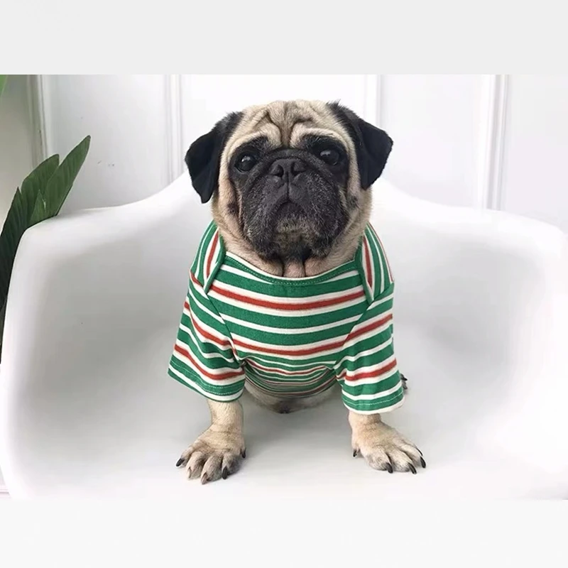 Fashion French Bulldog Undershirt Summer T-shirt Vest Coat Pet Dog Clothes Small Medium Dogs Corgi Chihuahua Pug Sweater KLC14