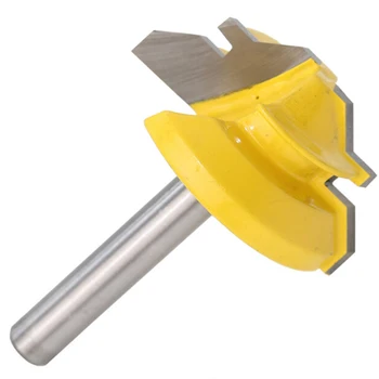 

3pcs Router Bits 1/4in Shank Anti-kickback Miter Trimmer Milling Cutter