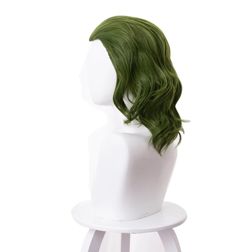 Joker Cosplay Wig - Joaquin Phoenix Arthur Fleck Style with Curly Green Synthetic Hair; Perfect Horror Scary Clown Cosplay Prop for Halloween image 3