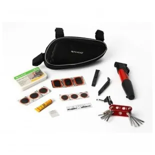 

Sahoo Multi-functional Bicycle Repair Tool Set with Inflator Chain-cutting Device Tire Bag Set 21255