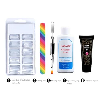 

Wholesale 5pcs/kit Poly Gel Set Nail Extension Gel Set UV Gel Varnish Nail Polish Art Kit