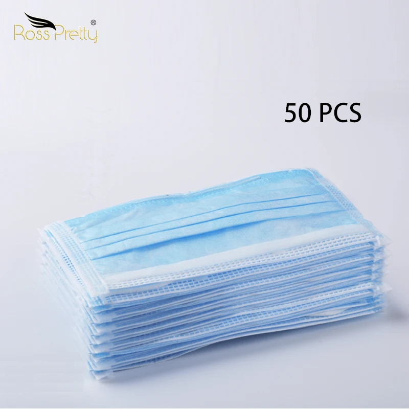 

Disposable Protective Mask 3 Layer mouth mask Non Woven Anti-dust face masks Safe Breathable