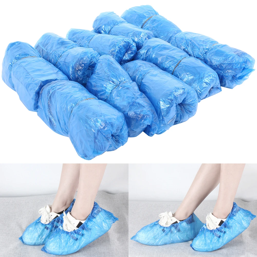100-1000PC Anti Slip Disposable Shoe Covers Waterproof Boot Cover Overshoes Boot 
