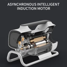 Интеллектуальная Автомобильная моющая машина высокого давления, бытовая, 220 В, полностью автоматическая, портативный водяной пистолет с щеткой, насос 8/10 м