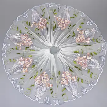 

5Yards Green Pink Gray Handmade DIY Clothing Accessories Floral Embroidery Lace Fabric Curtains Sofa Lace Trim 20cm