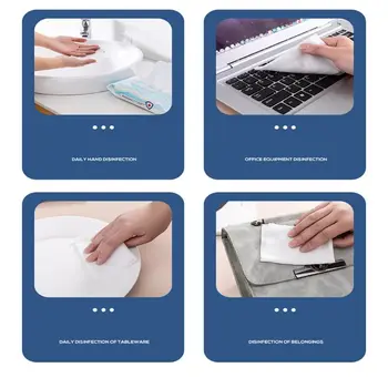 

10PCS Disinfection Wipes 75% Alcohol Wipes Portable Disinfection Cleaning Wipes QX2D