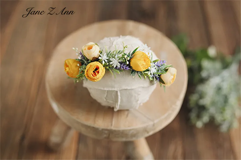 Джейн Z Ann Rose головной убор лес волос поясом для маленькой девочки фото 100 дней 1 year old фон для фотографирования новорожденных с изображением