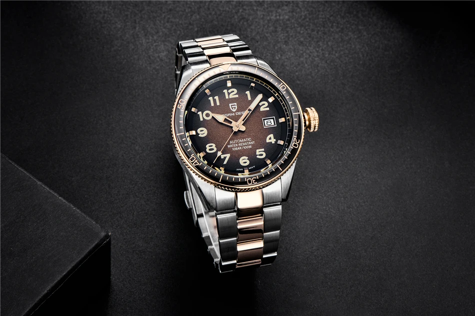 PAGANI дизайнерские модные автоматические механические часы Diver 100 м люксовый бренд мужские деловые наручные часы Мужские часы Relogio Masculino