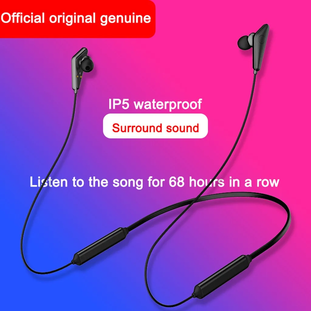 Bluetooth 5 0 Fashion Sports Multi function Big Battery Earphone Wireless Stereo Neck Headset Hanging Sport Headphone