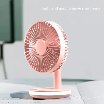 

3 Speed Personal Small Desktop Table Quiet with Soft Night Light Fan for Home Office Car Outdoor Travel