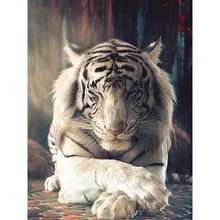 Полностью 5D Diy Daimond картина "Бенгальский Тигр" 3D алмазная живопись круглые стразы алмазная живопись Вышивка животные