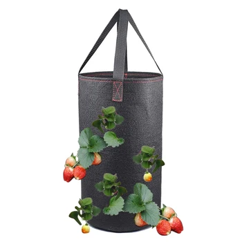 

2020 Strawberry Grow Bag Fabric Grow Pot Felt Garden Grow Bag Vegetable Pots Garden Bag Home Vegetable Growing Fabric Grow Bags