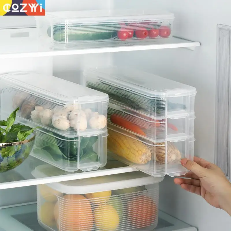 Холодильник контейнер для хранения пищевых продуктов прозрачный контейнер для свежести пакеты для хранения рыбы и овощей коробка для сохранения свежести