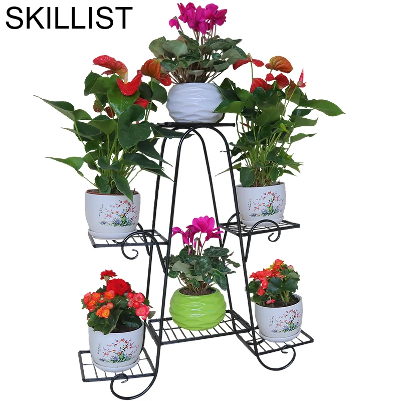 Terrasse Dekoru Balcone Rek Scaffali в Metallo A Ripiani Planten Standaard Balkon Stand Flower Balcon Plant Shelf|Полки для