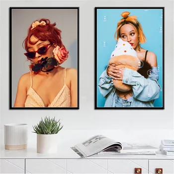 

Doja Cat Hip Hop Music Singer Star Rap Rapper Art Painting Silk Canvas Poster Wall Home Decor картины на стену
