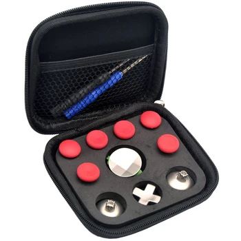 

Wireless Controller Accessory Kit Replacement Parts Swap Thumbsticks for One Controller (11 Pieces), Red