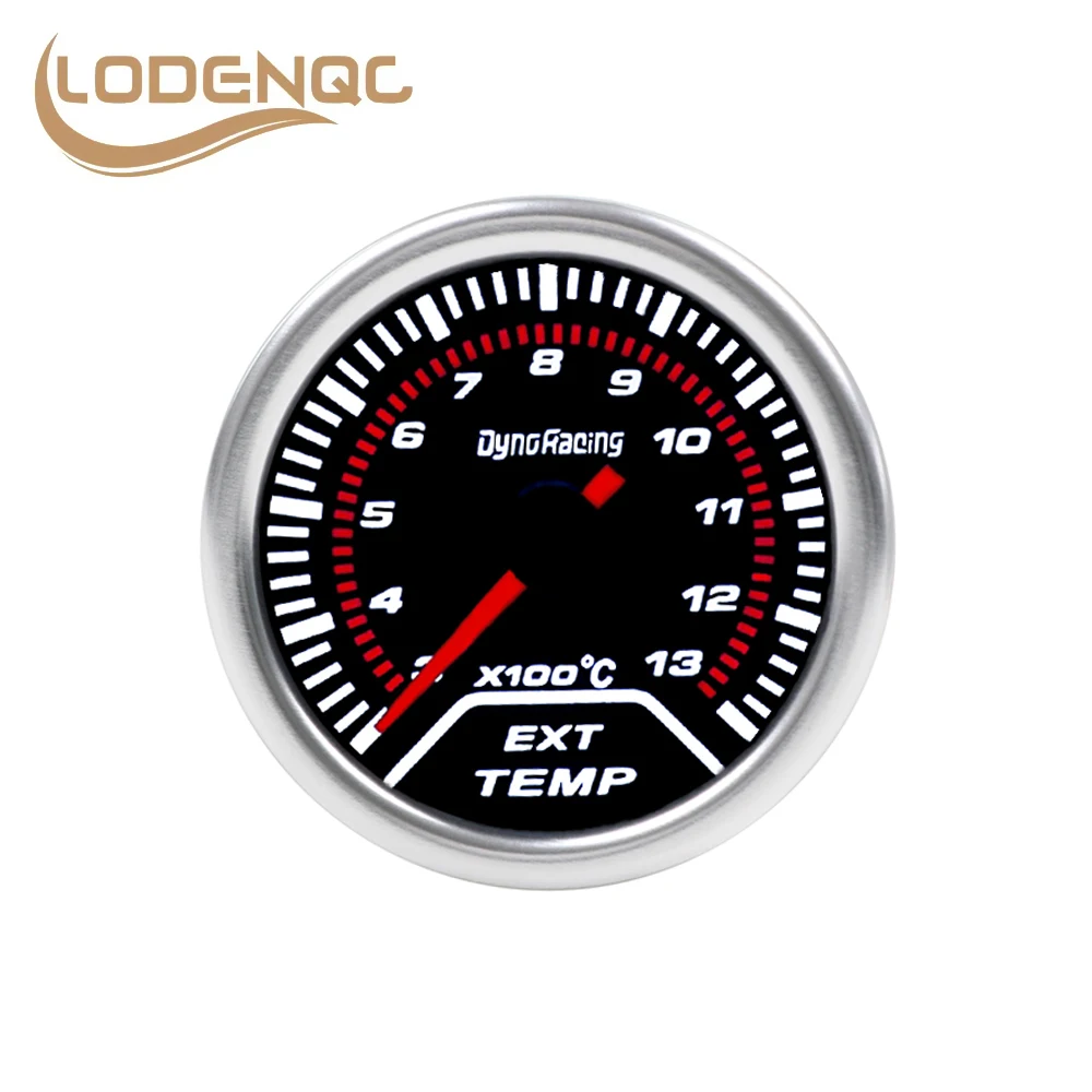 

Lodenqc Car Meter 2" 52mm Exhaust Gas Temp Gauge Smoke Lens 300-1300C Auto Exhaust Gas Temp Gauge