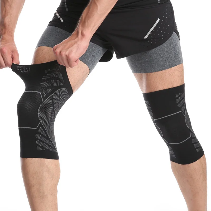 

1pcs Compression Knee Sleeve Protector Knee Support Brace for Running Crossfit Basketball Weightlifting Gym joelheira rodiller