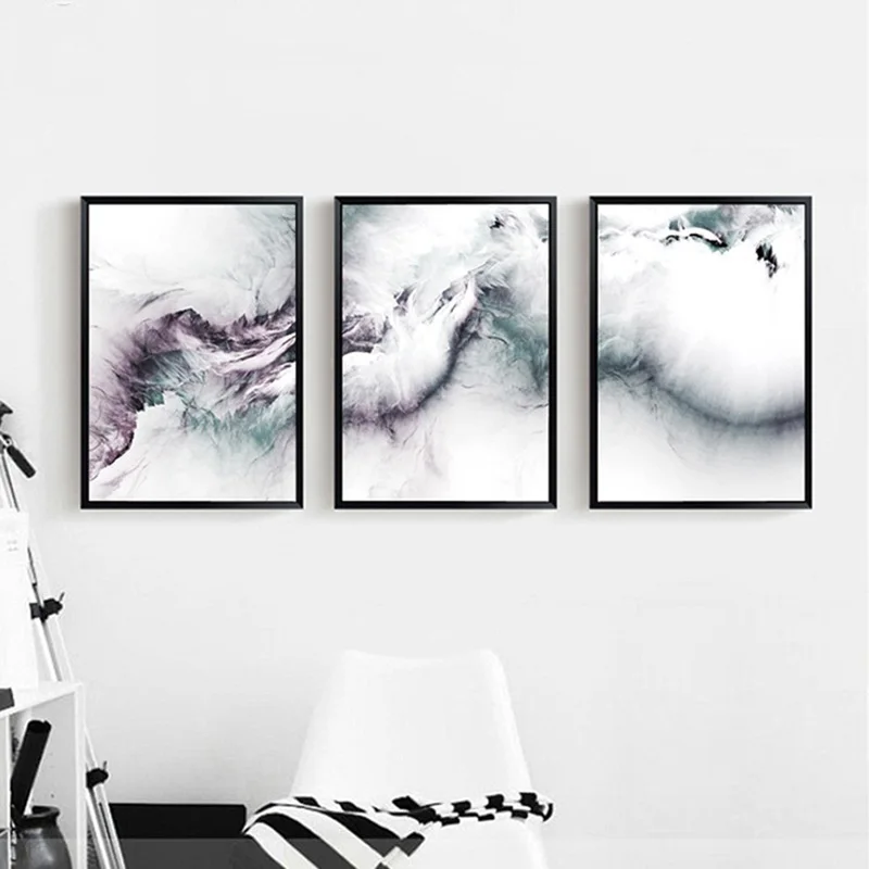 

Nordic Style Canvas Painting Abstract Landscape Posters and Prints Ocean Wave Wall Pictures for Living Room Cuadros Home Decor