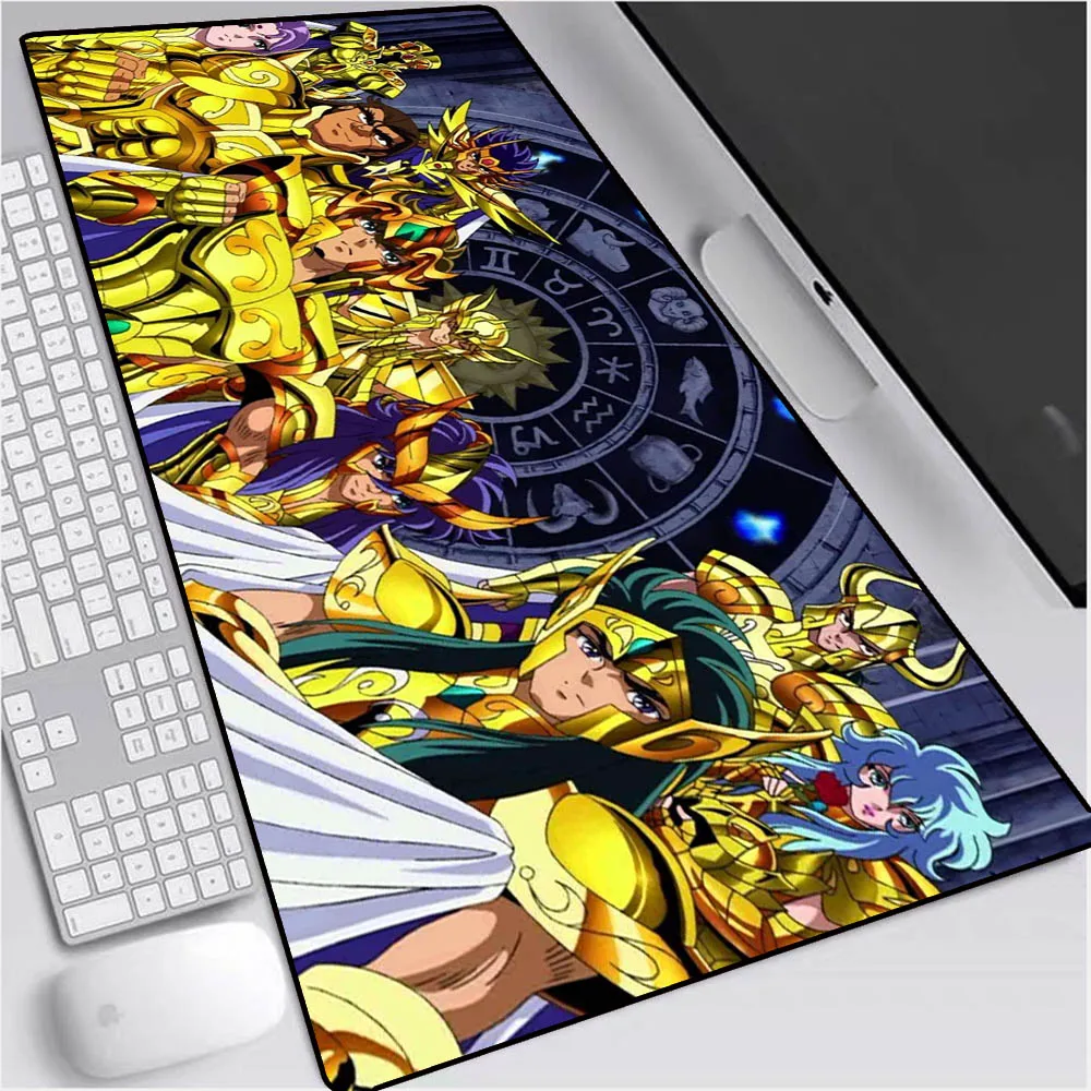 

Anime Saint Seiya Gaming Laptop Computer Mouse Pad XXL Large Mouse Pad Gaming Accessories Gamer PC Desk Mat Gaming Desk 90X40CM