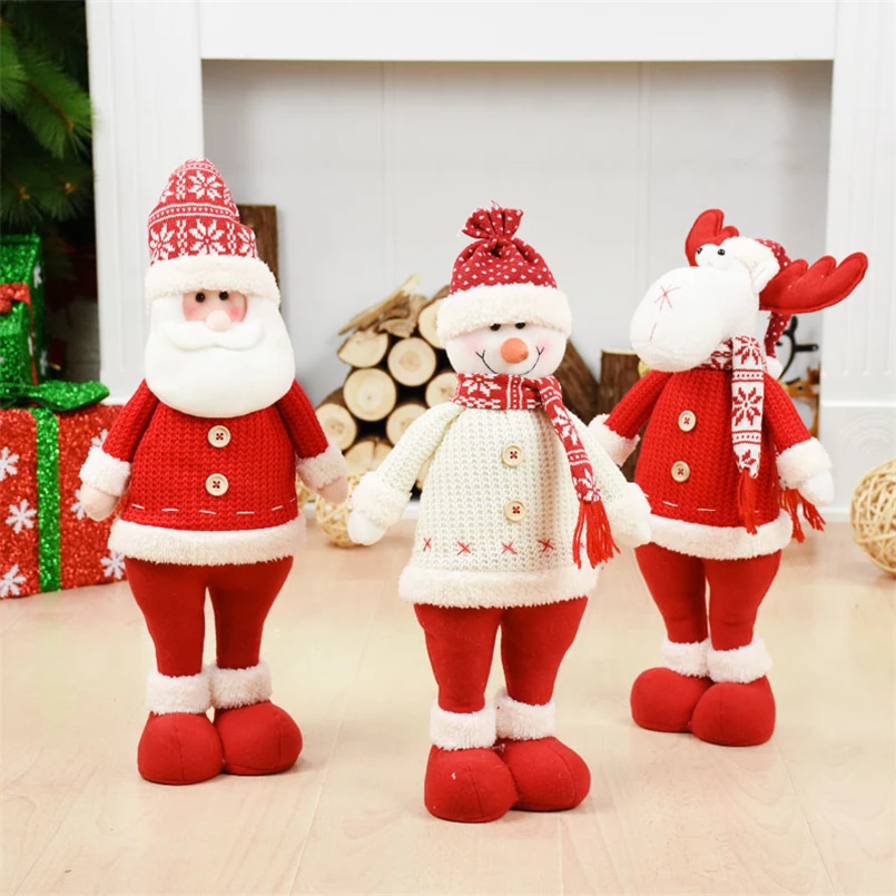 Рождественские украшения Enfeite De Merry Christmas Санта Клаус снеговик лось для кукол