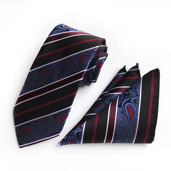 

new mens ties polyester silk tie pocket square set suit tie pocket towel fashion necktie ties for men wedding tie gifts for men