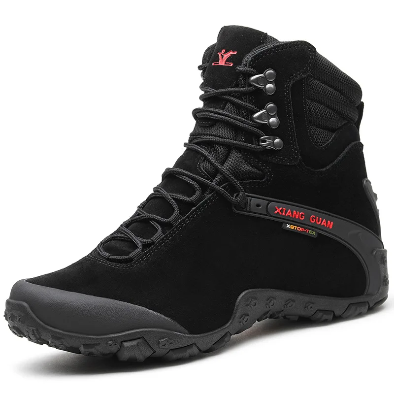 Black for Man XIANGGUAN/мужские спортивные тактические ботинки; походная обувь; износостойкие кроссовки для кемпинга; Водонепроницаемая женская обувь; 86991 - Цвет: Black for Man