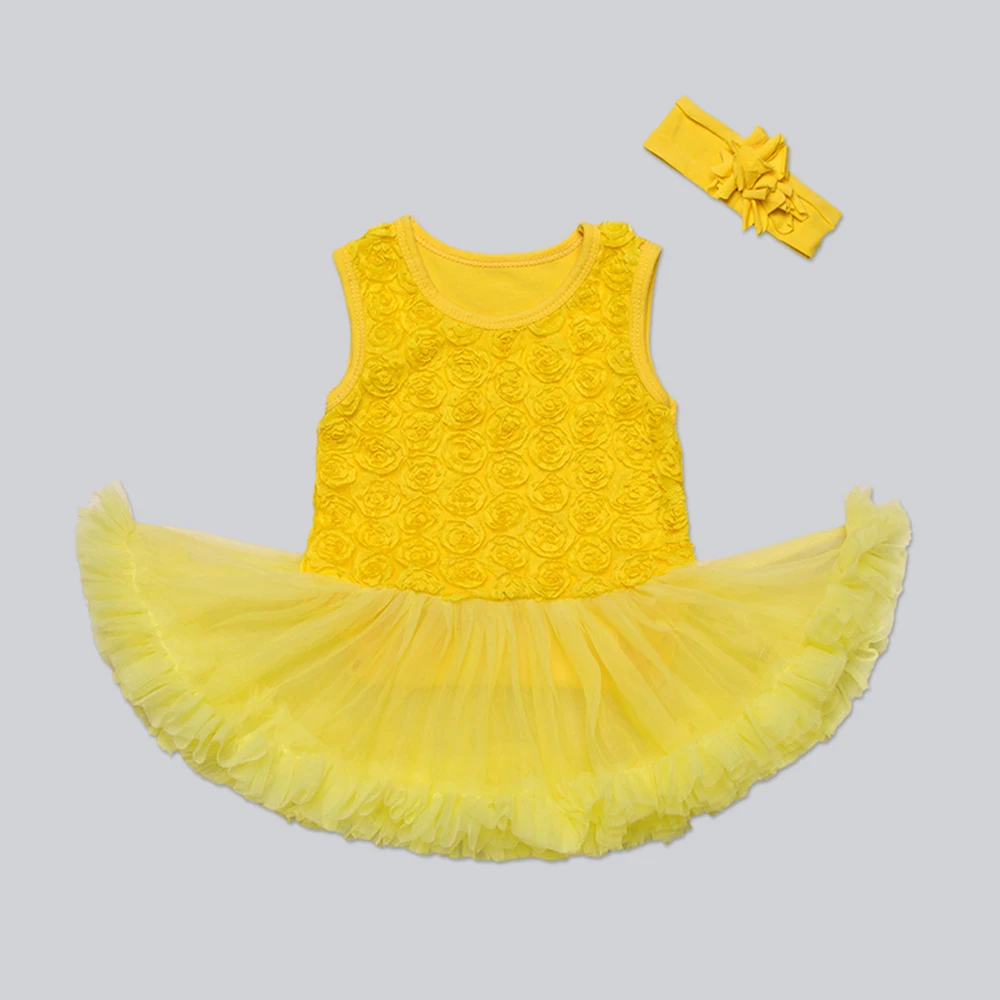 New summer baby high quality cotton princess dress leotard romper female Tutu Skirts Newborn 1 First Birthday Party Clothing Set